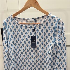 Cabana Life Amelia Island Shift Dress in Blue and White Patterns